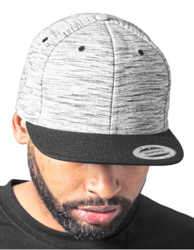 FLE-6089SC-Stripes Melange Crown Snapback
